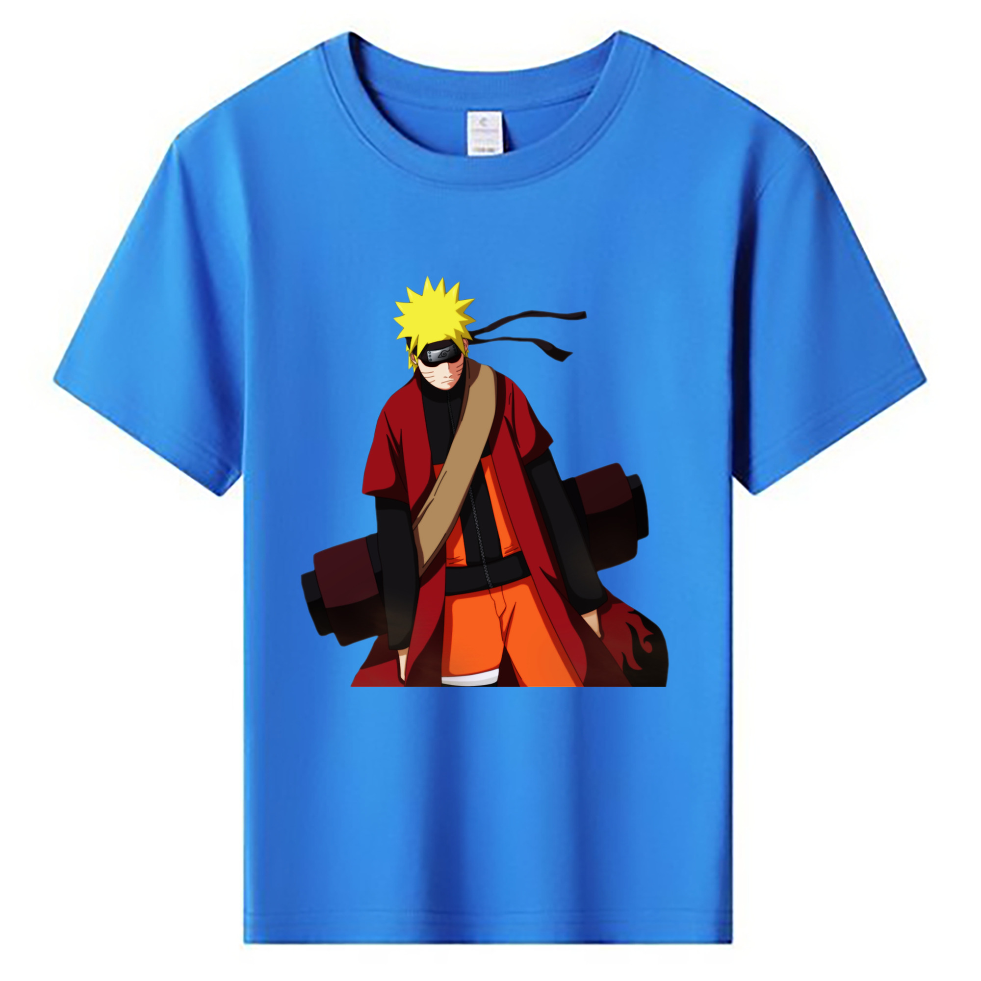 （画像用） NARUTO -ナルト- うずまき ナルト Uzumaki Naruto 綿100％キッズTシャツ（フロントプリント）